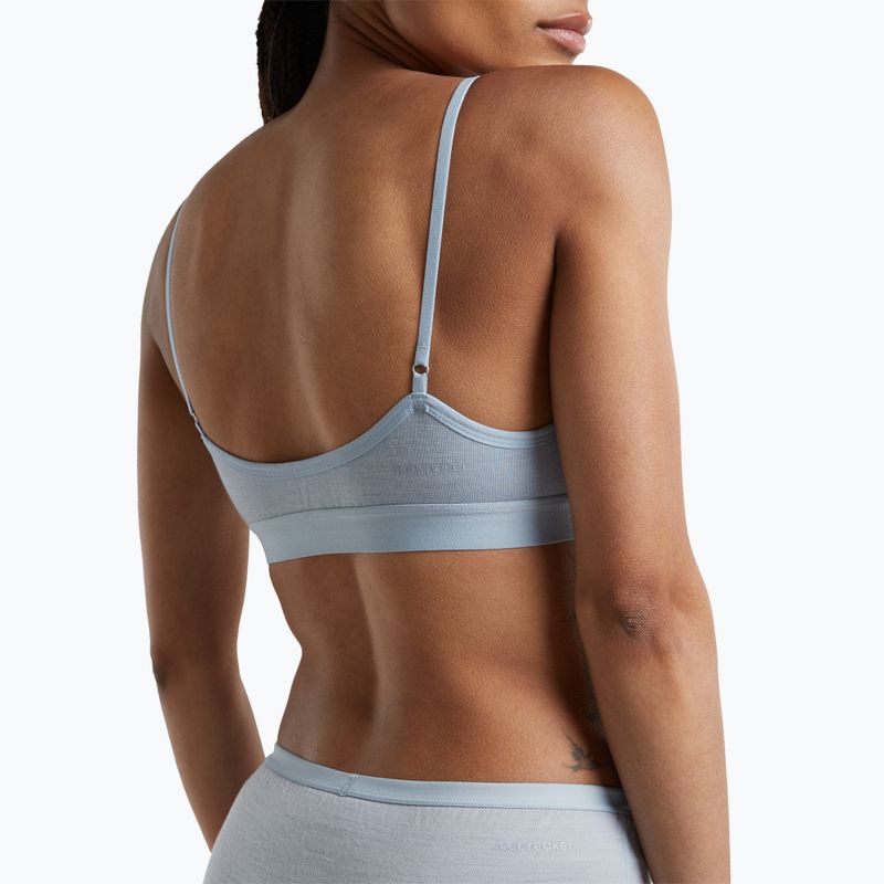 Biustonosz termoaktywny icebreaker Merino 150 Siren Bra Inserts zinc blue 6
