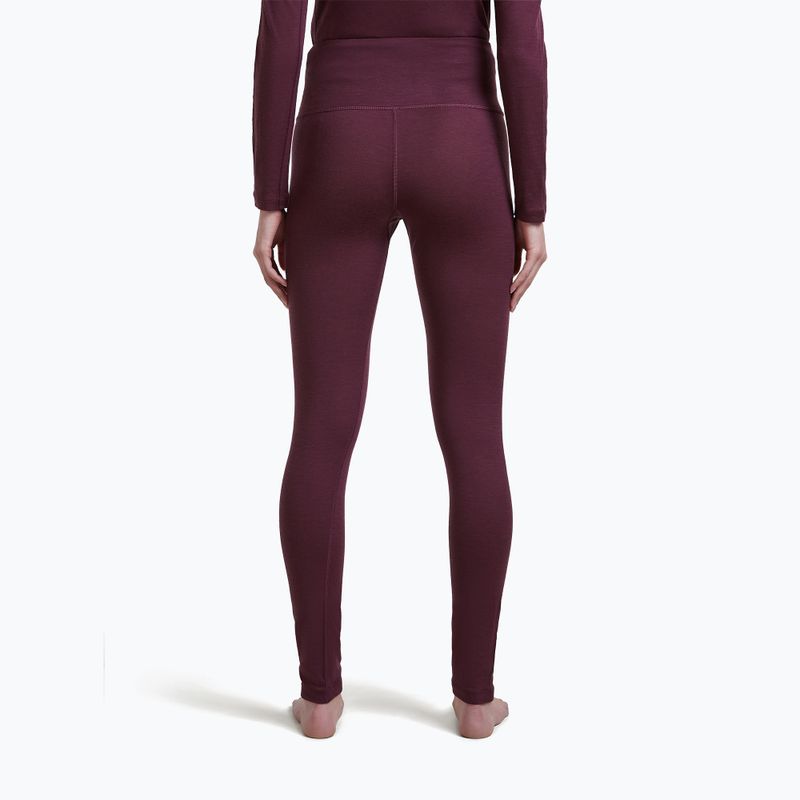 Spodnie termoaktywne damskie Icebreaker Merino 200 Oasis High Rise Leggins dark berry 3
