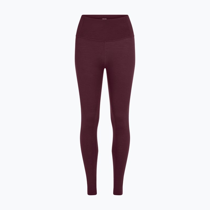 Spodnie termoaktywne damskie Icebreaker Merino 200 Oasis High Rise Leggins dark berry 6