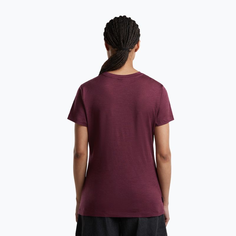 Koszulka trekkingowa damska icebreaker Merino 150 Tech Lite III dark berry 3