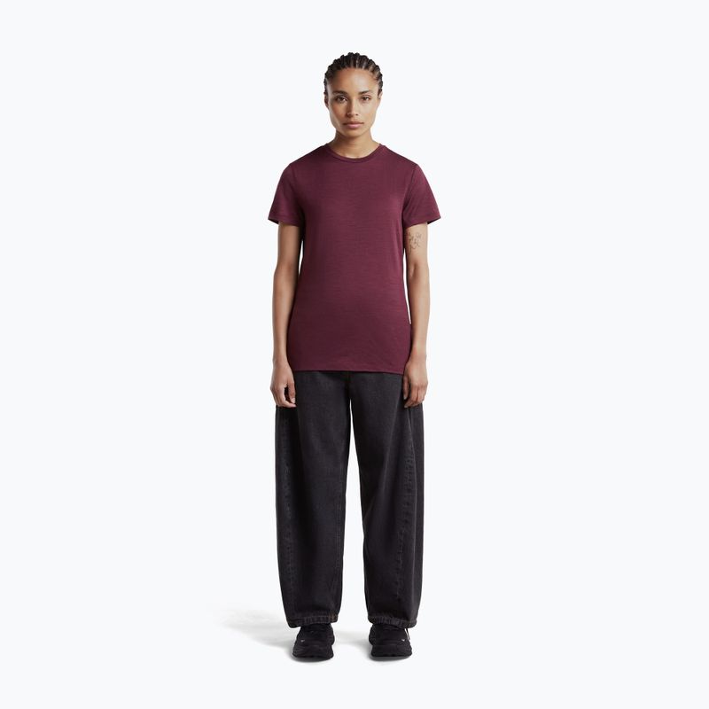 Koszulka trekkingowa damska icebreaker Merino 150 Tech Lite III dark berry 4
