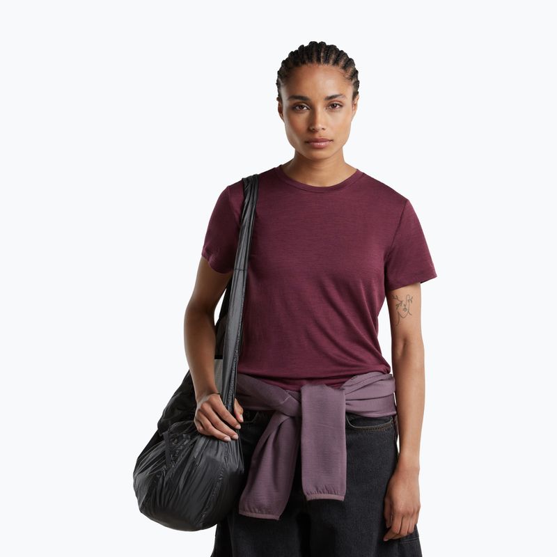 Koszulka trekkingowa damska icebreaker Merino 150 Tech Lite III dark berry 5