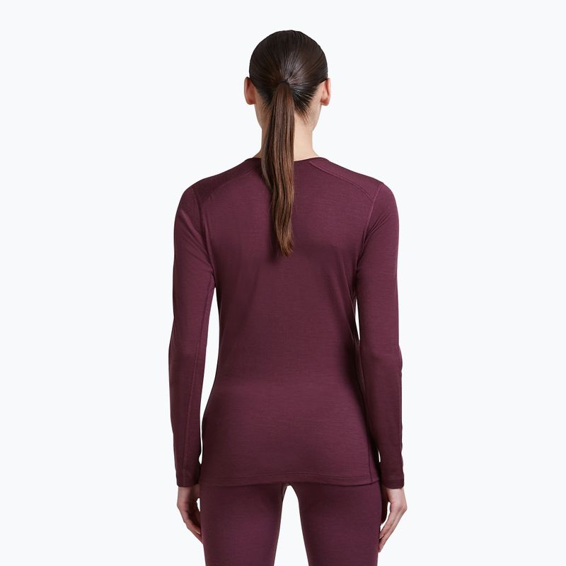 Bluza termoaktywna damska Icebreaker 200 Oasis Crewe Dark Berry 3