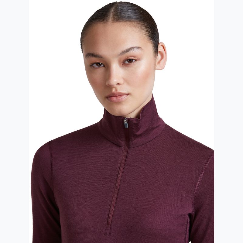 Bluza termoaktywna damska Icebreaker 200 Oasis LS Half Zip dark berry 6