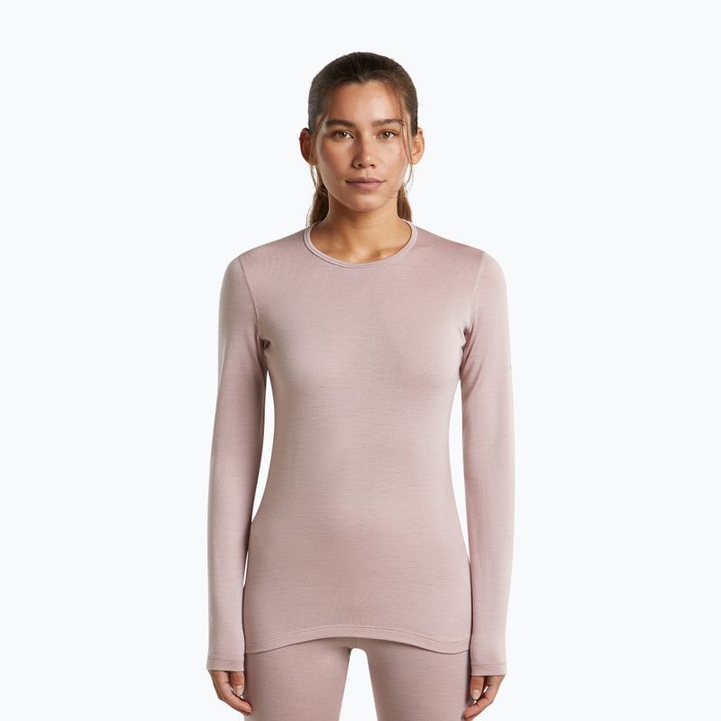 Bluza termoaktywna damska Icebreaker 260 Tech Crewe Pink Quartz