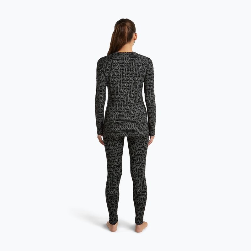 Bluza termoaktywna damska Icebreaker Merino 260 Tech Vertex Crewe Black/Snow 4