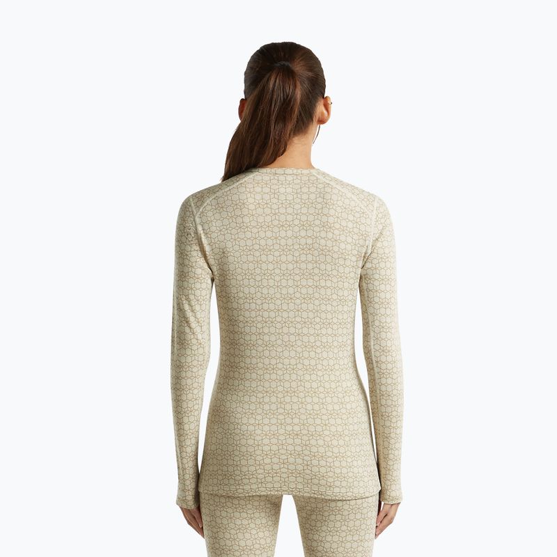 Bluza termoaktywna damska Icebreaker Merino 260 Tech Vertex Crewe Undyed/Cumin 3