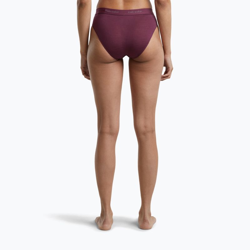 Majtki termoaktywne damskie Icebreaker Merino 125 Cool-Lite Sprite Hipster dark berry 4
