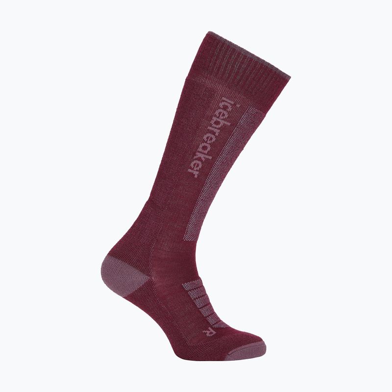Skarpety narciarskie damskie Icebreaker Merino Ski+ Ultralight OTC berry/grey plum/zinc blue 2