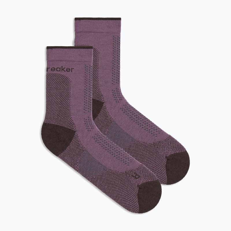 Skarpety damskie Icebreaker Merino Hike+ Ultralight Quarter grey plum/bittersweet