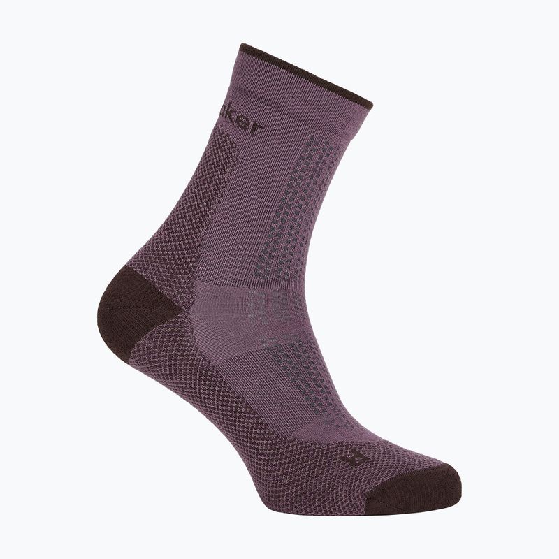 Skarpety damskie Icebreaker Merino Hike+ Ultralight Quarter grey plum/bittersweet 2