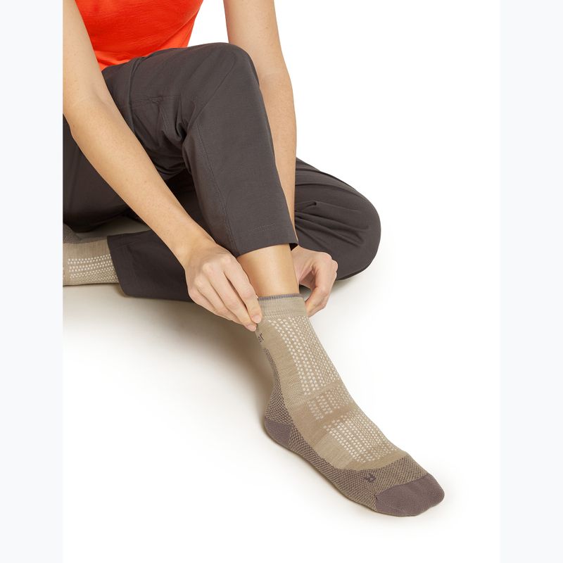 Skarpety damskie icebreaker Merino Hike+ Ultralight Quarterpink quartz/porcini 4