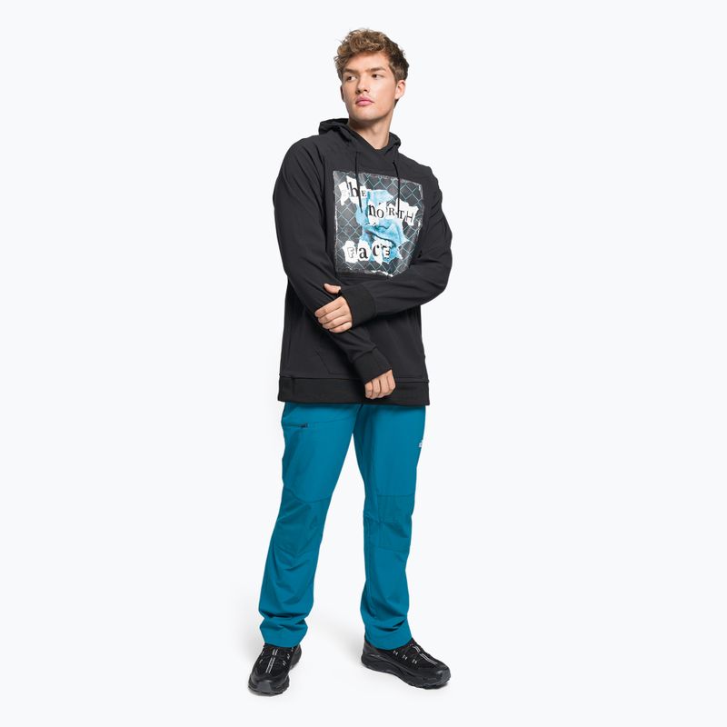 Bluza softshell męska The North Face Printed Tekno Hoodie black/white 2