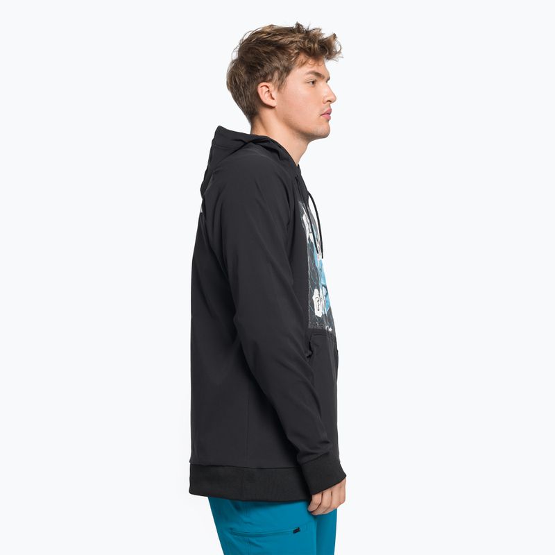 Bluza softshell męska The North Face Printed Tekno Hoodie black/white 3