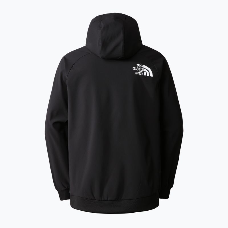 Bluza softshell męska The North Face Printed Tekno Hoodie black/white 11