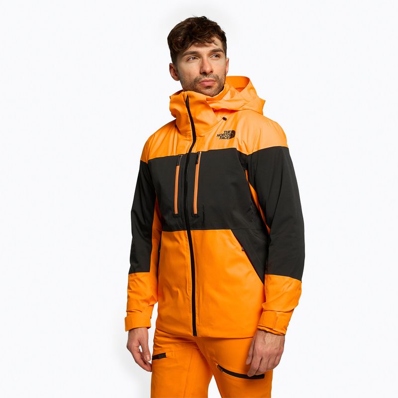 Kurtka narciarska męska The North Face Chakal cone orange/black