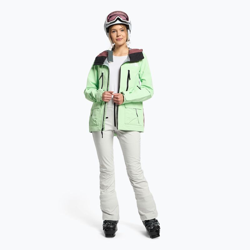 Kurtka snowboardowa damska The North Face Dragline patina green/wild ginger 2