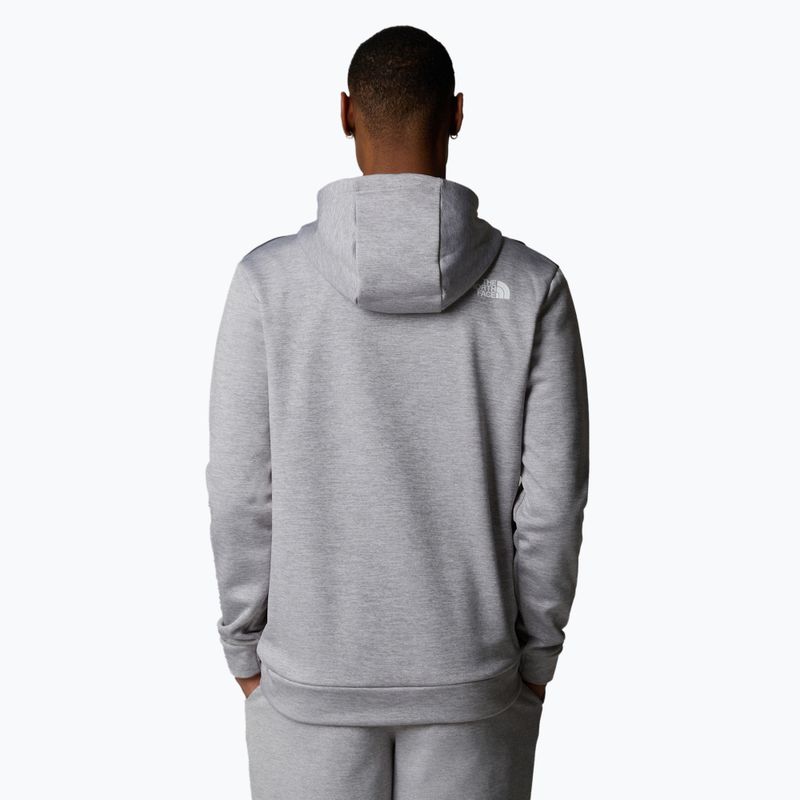 Bluza męska The North Face Reaxion Fleece P/O Hoodie tnf light grey heather/ asphalt grey 3