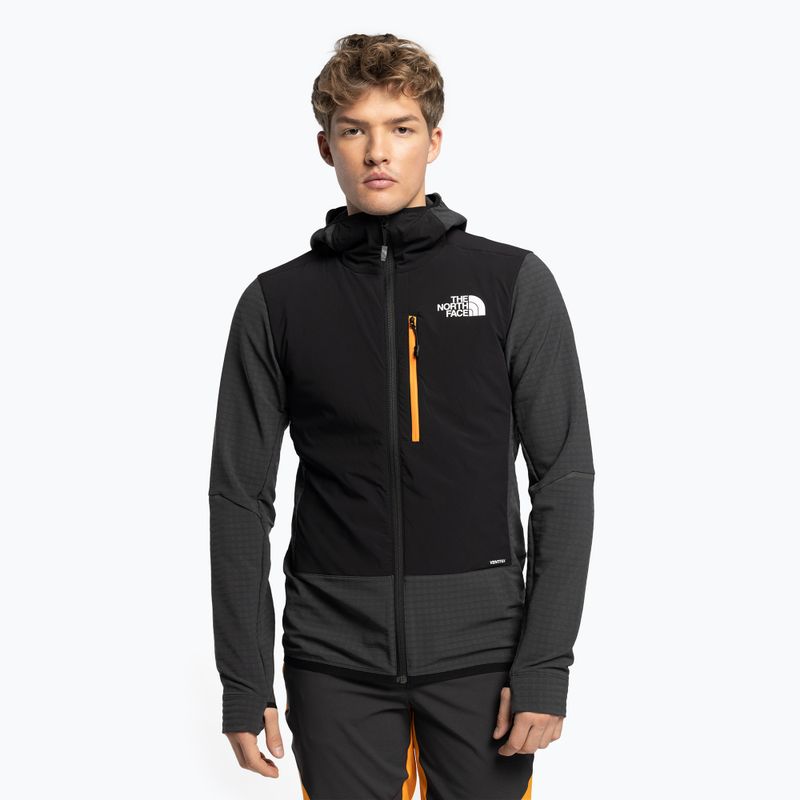 Kurtka hybrydowa męska The North Face Dawn Turn Hybrid Ventrix Midlayer asphalt grey/black