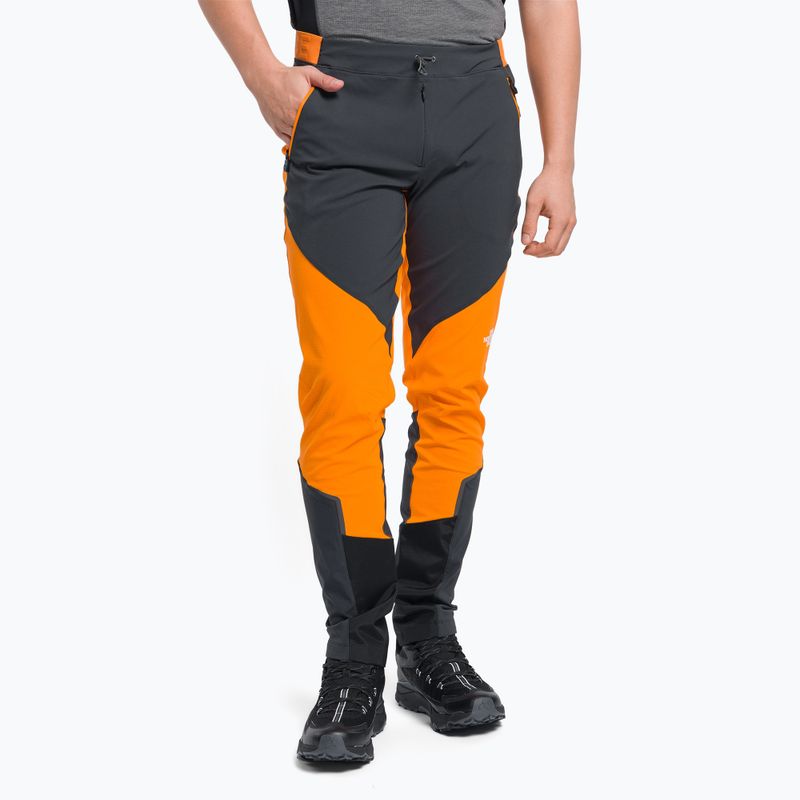 Spodnie softshell męskie The North Face Dawn Turn cone orange/asphalt grey/black
