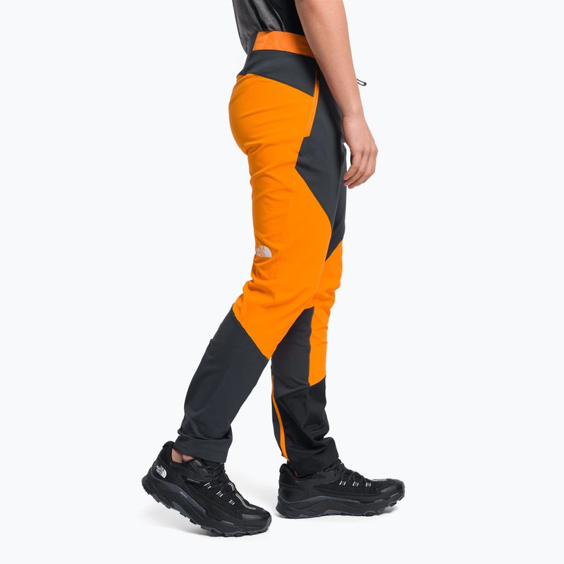 Spodnie softshell męskie The North Face Dawn Turn cone orange/asphalt grey/black 3