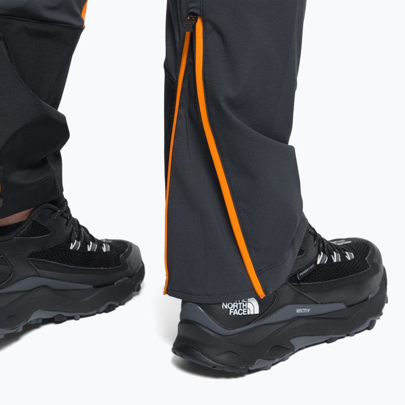 Spodnie softshell męskie The North Face Dawn Turn cone orange/asphalt grey/black 8
