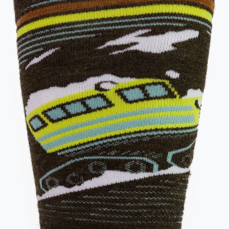 Skarpety snowboardowe męskie Smartwool Snowboard Targeted Cushion Piste Machine OTC military olive 4