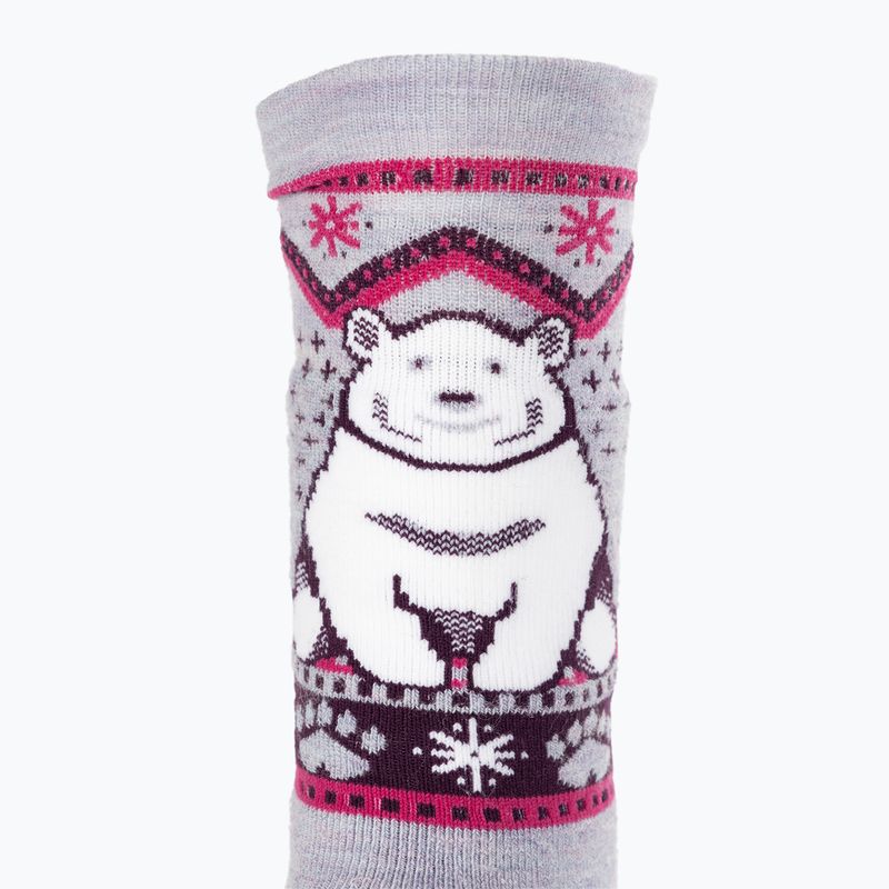 Skarpety dziecięce Smartwool Wintersport Full Cushion Polar Bear Pattern OTC purple eclipse 3