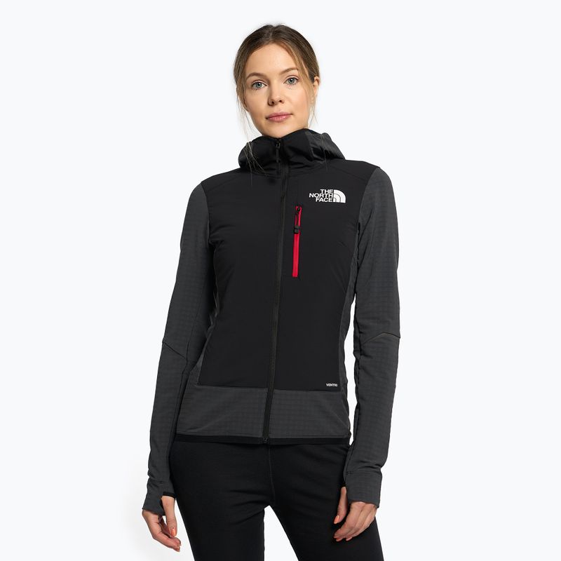 Kurtka hybrydowa damska The North Face Dawn Turn Hybrid Ventrix Midlayer asphalt grey/black