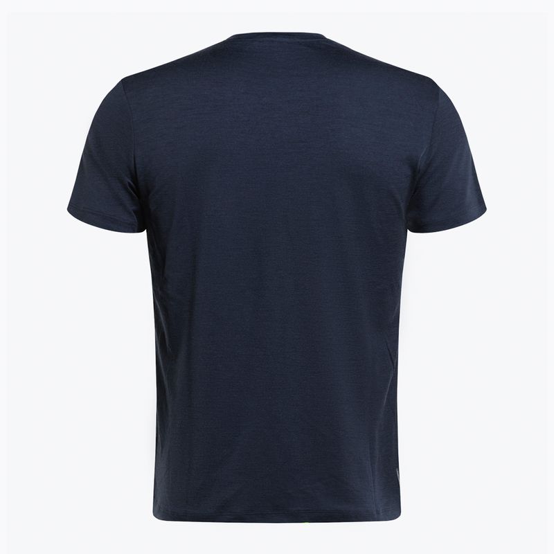 Koszulka trekkingowa męska icebreaker Tech Lite II 7 Mountain Tops midnight navy 7