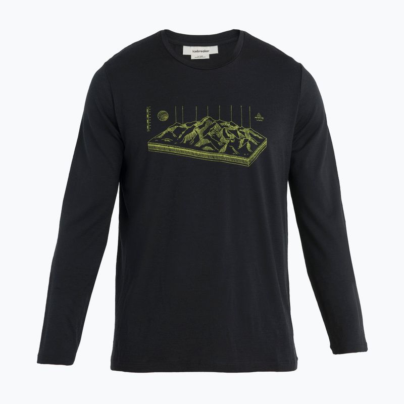 Bluza termoaktywna męska icebreaker Merino 150 Tech Lite II Tee Alps 3D black 5