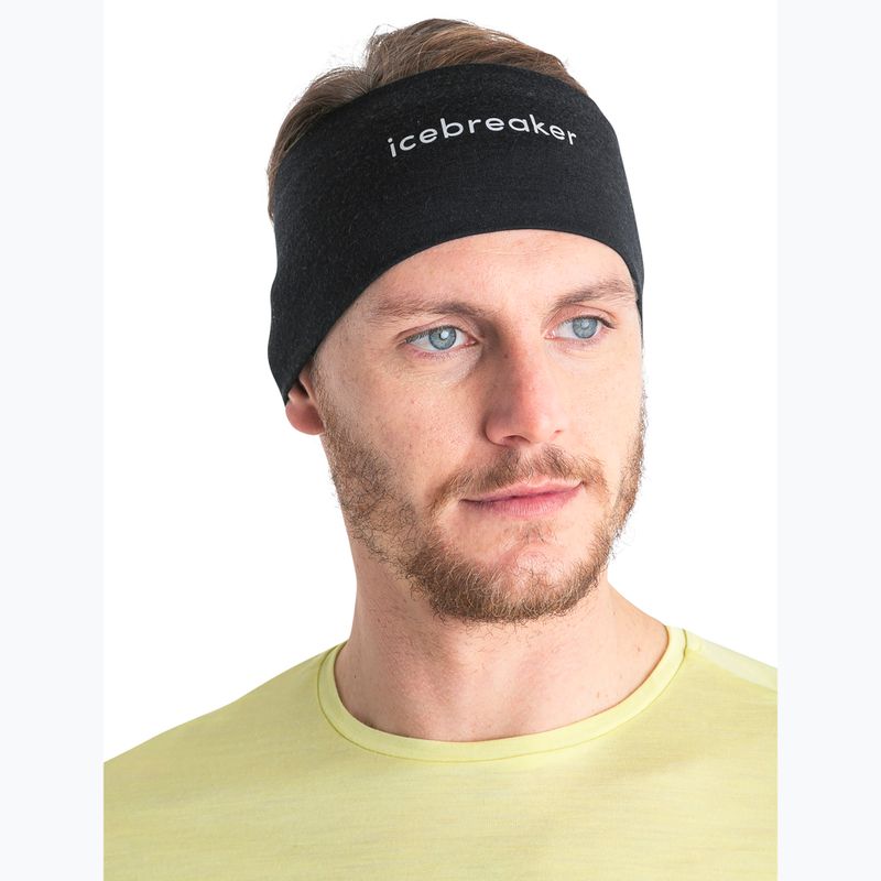 Opaska na głowę icebreaker Merino 200 Oasis Headband black 2