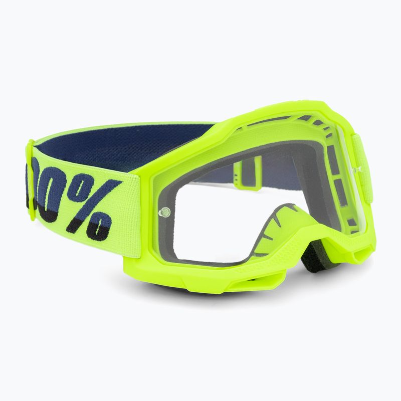 Gogle rowerowe dziecięce 100% Accuri 2 Junior fluo/yellow/clear