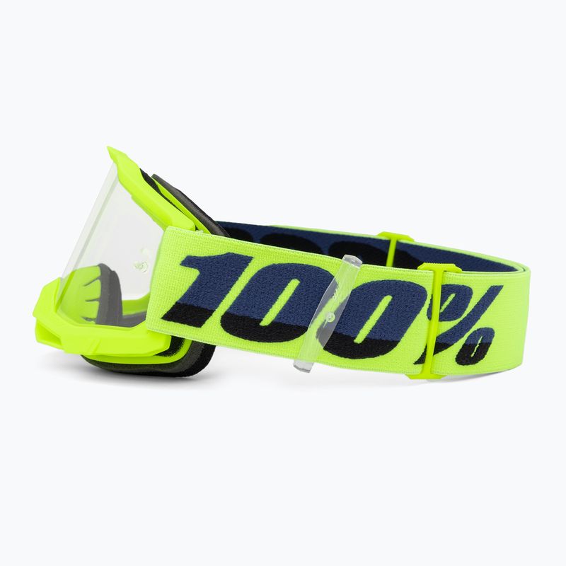 Gogle rowerowe dziecięce 100% Accuri 2 Junior fluo/yellow/clear 4