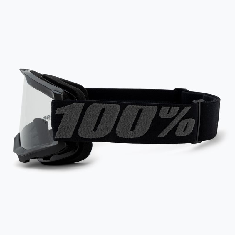 Gogle rowerowe 100% Strata 2 black/clear 4