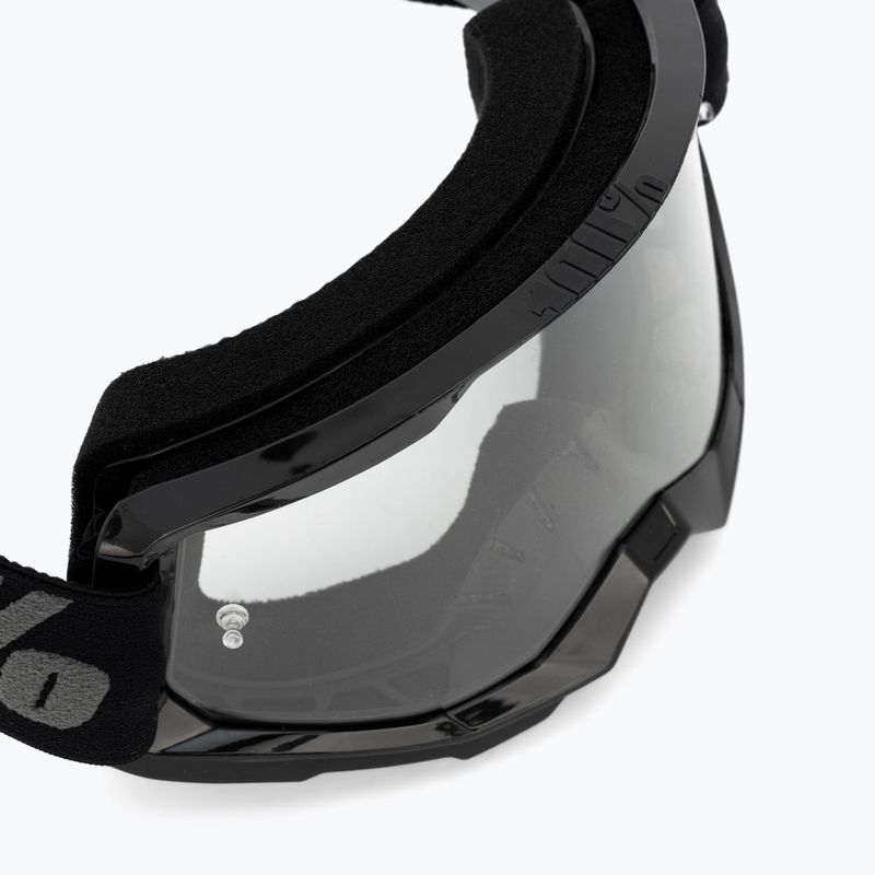 Gogle rowerowe 100% Strata 2 black/clear 5