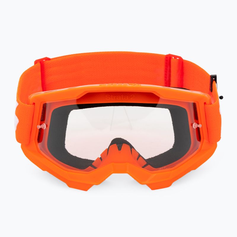 Gogle rowerowe 100% Strata 2 orange/clear 2