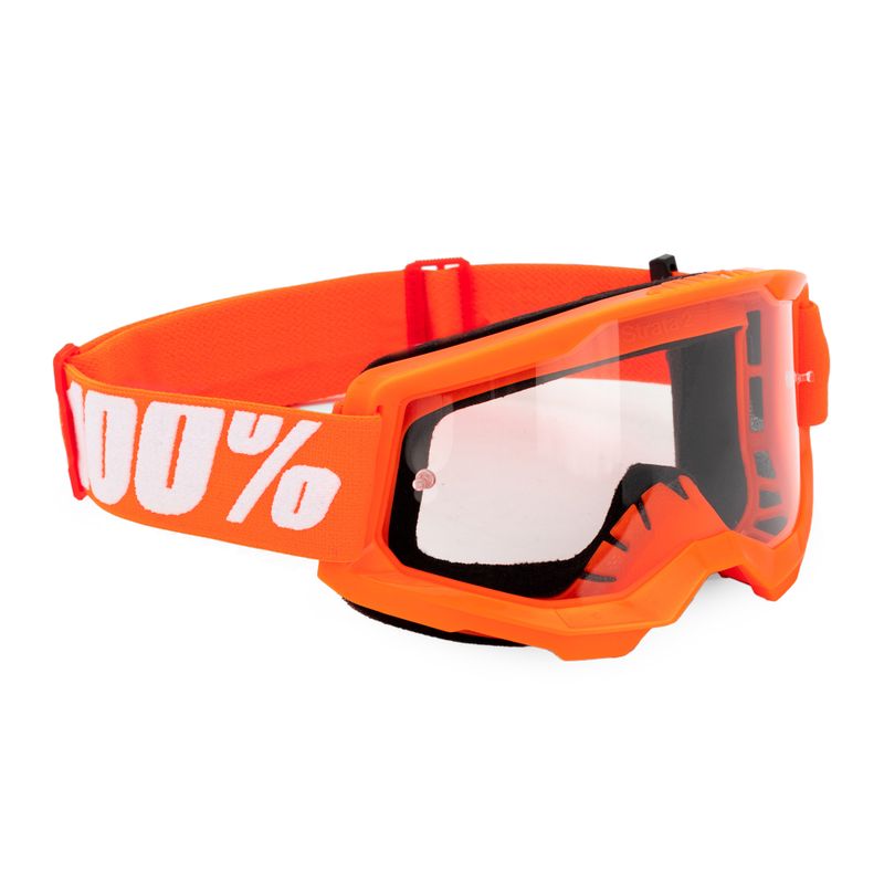 Gogle rowerowe 100% Strata 2 orange/clear 6