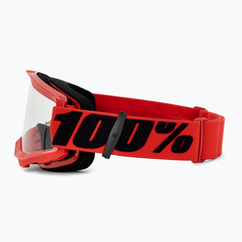 Gogle rowerowe 100% Strata 2 red/clear 4