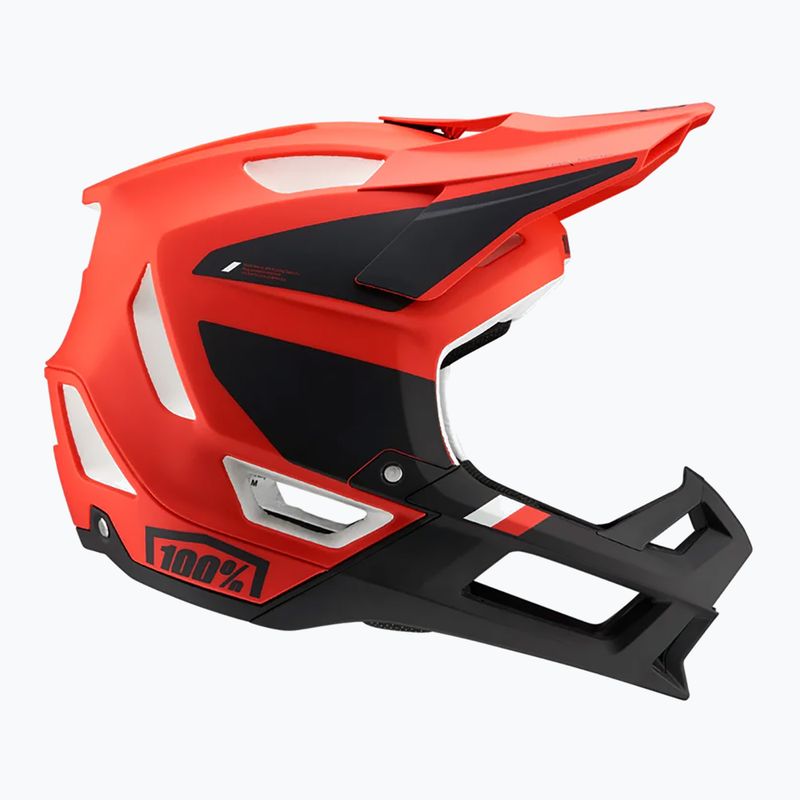 Kask rowerowy 100% Trajecta w/Fidlock cargo fluo red