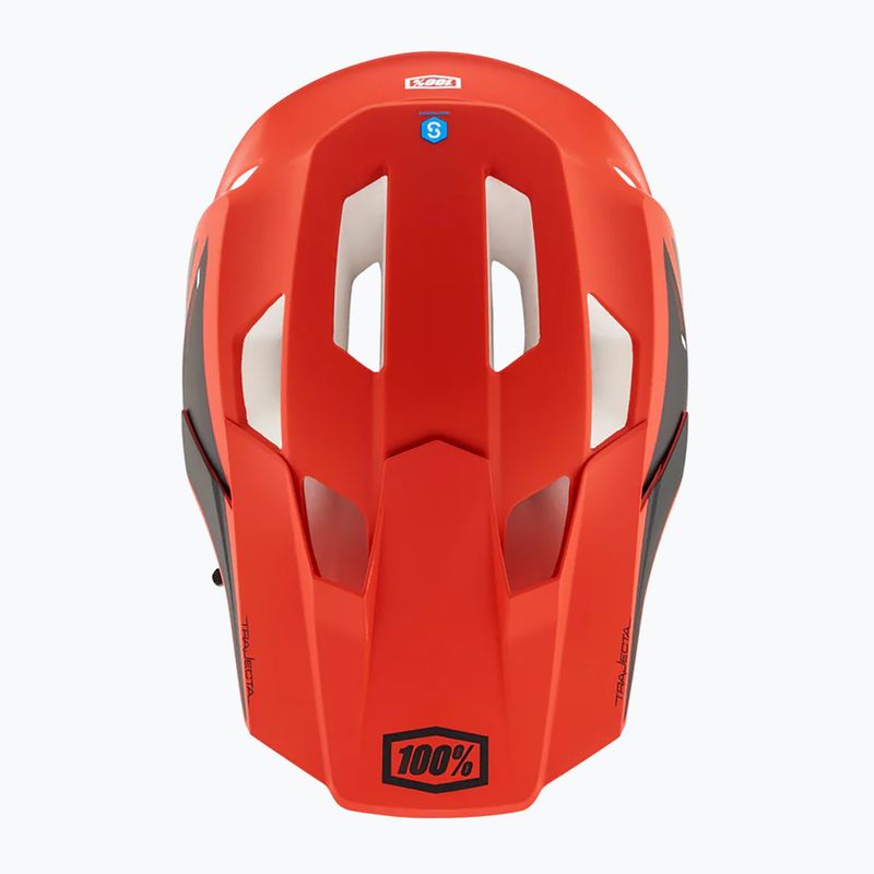 Kask rowerowy 100% Trajecta w/Fidlock cargo fluo red 4