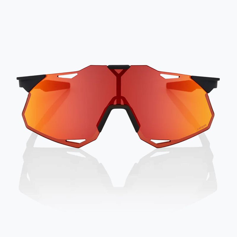 Okulary przeciwsłoneczne 100% Hypercraft XS soft tact black/hiper red multilayer mirror 2