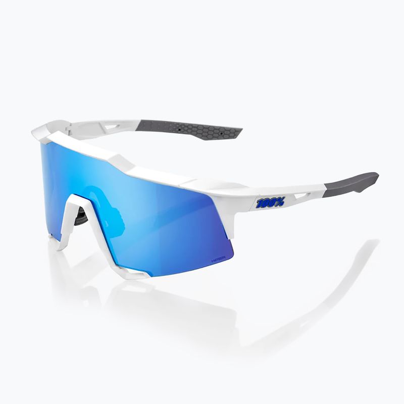 Okulary przeciwsłoneczne 100% Speedcraft matte white/hiper blue multilayer mirror