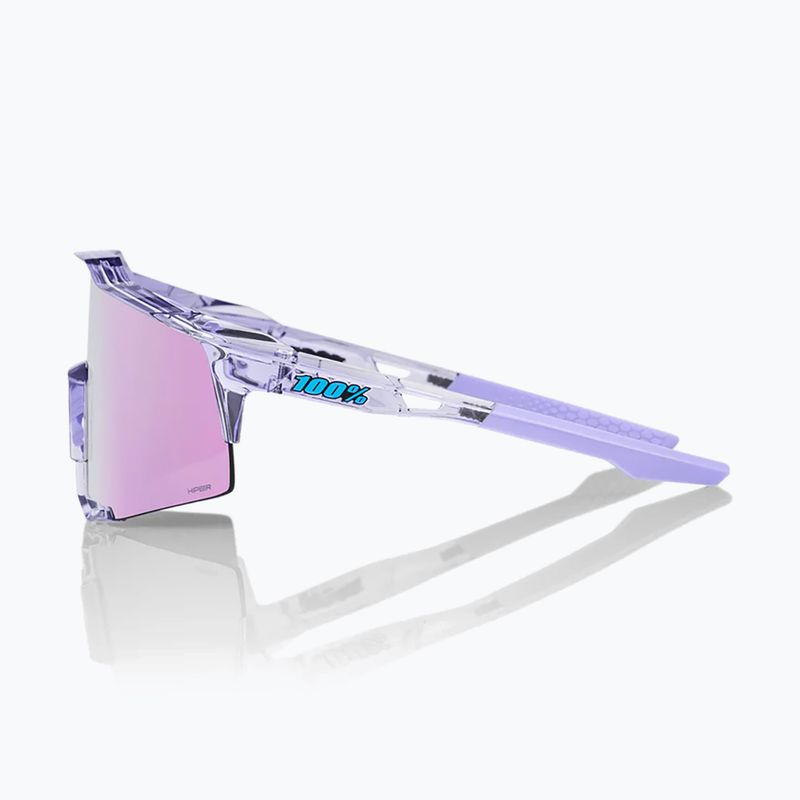 Okulary przeciwsłoneczne 100% Speedcraft polished translucent lavender/hiper lavender mirror 3