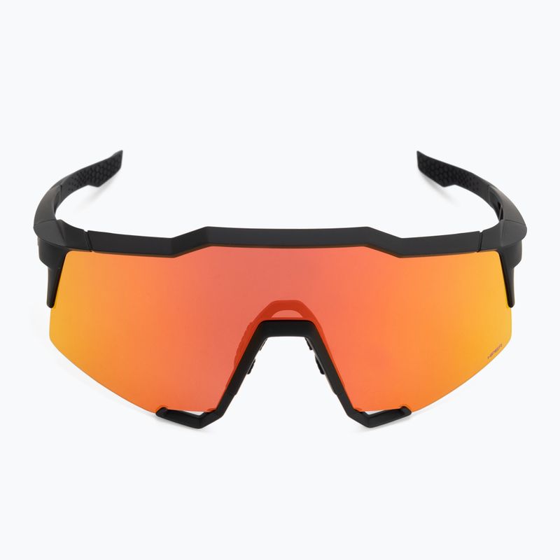 Okulary przeciwsłoneczne 100% Speedcraft soft tact black/hiper red multilayer mirror 4