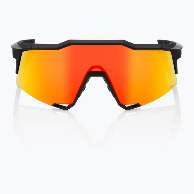 Okulary przeciwsłoneczne 100% Speedcraft soft tact black/hiper red multilayer mirror 8