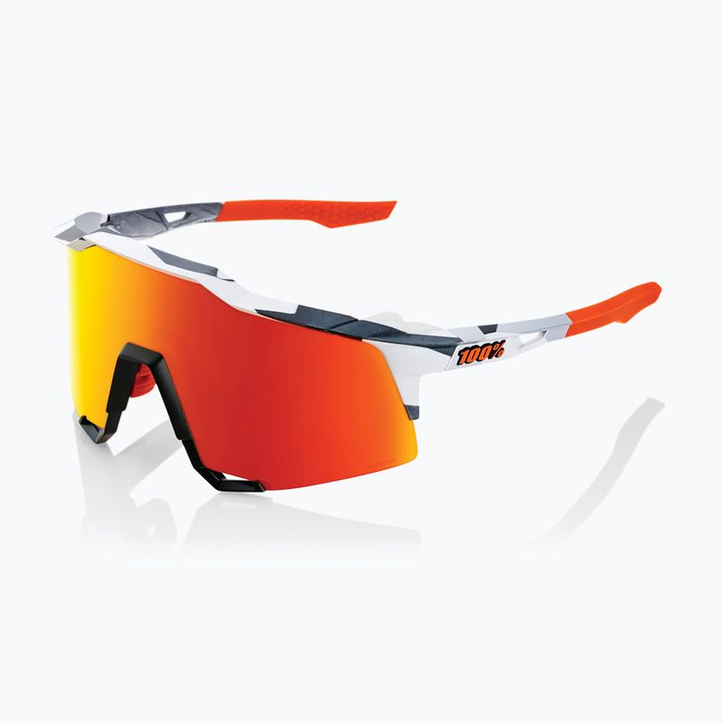 Okulary przeciwsłoneczne 100% Speedcraft soft tact grey camo/hiper red multilayer mirror