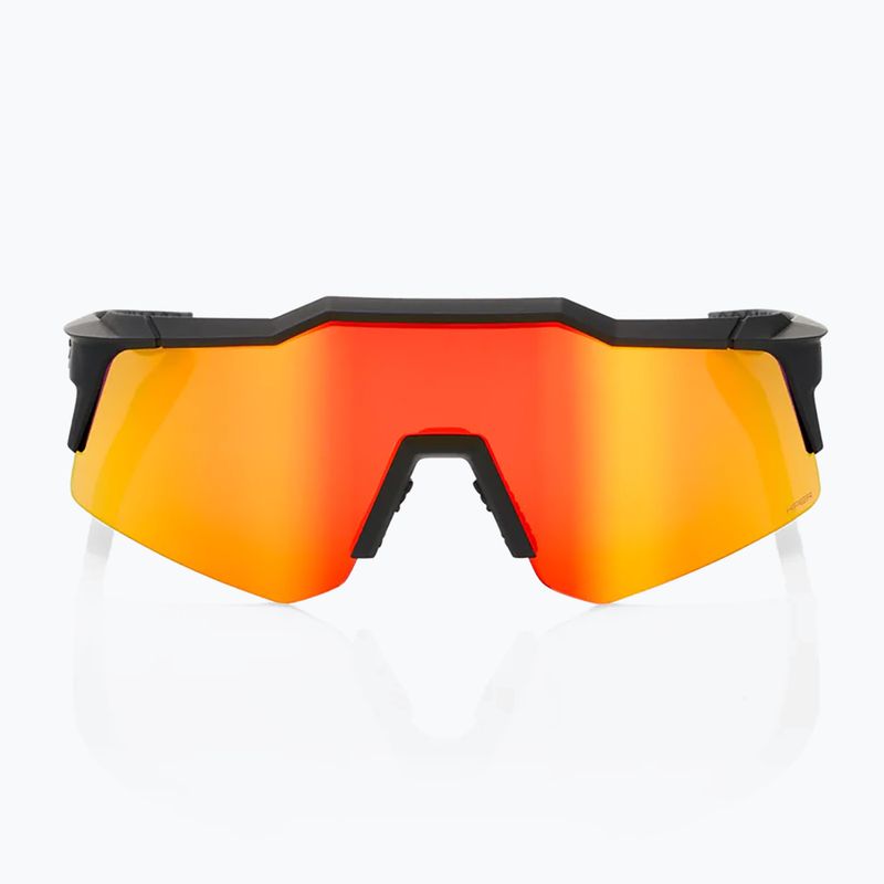 Okulary przeciwsłoneczne 100% Speedcraft XS soft tact black/hiper red multilayer mirror 2