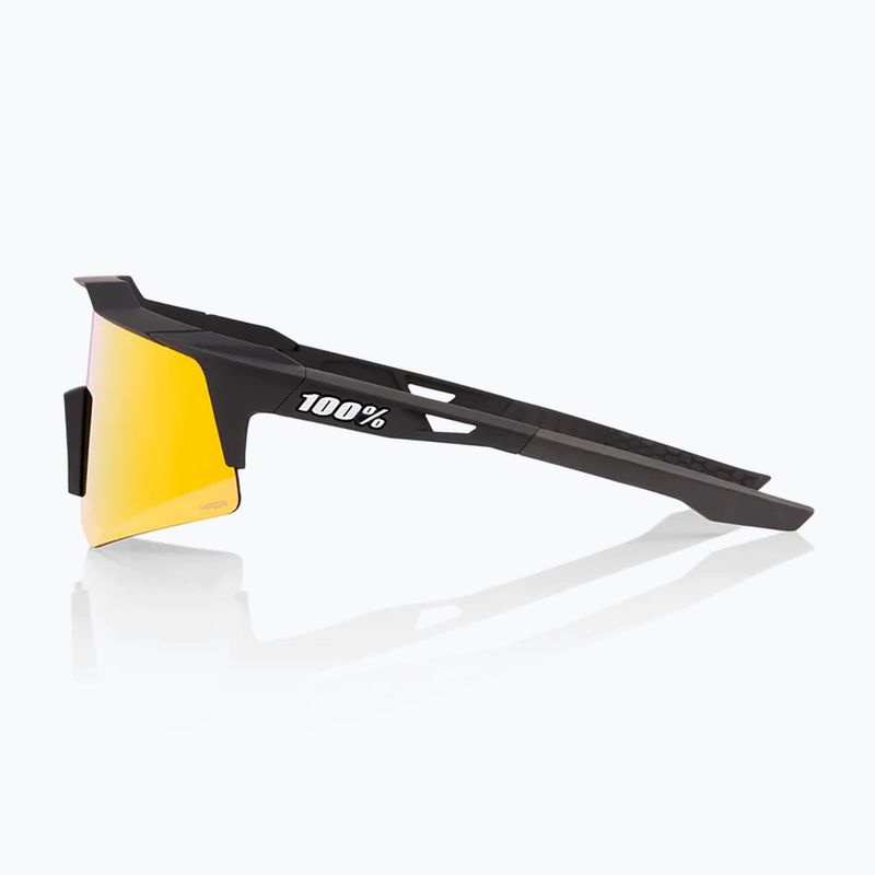 Okulary przeciwsłoneczne 100% Speedcraft XS soft tact black/hiper red multilayer mirror 3