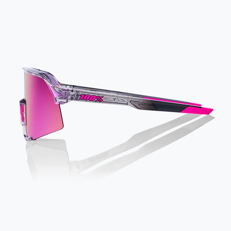 Okulary przeciwsłoneczne 100% S3 polished translucent/purple multilayer mirror 2